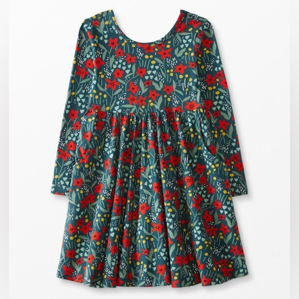 Hanna Anderson Celebration Skater Christmas Dress